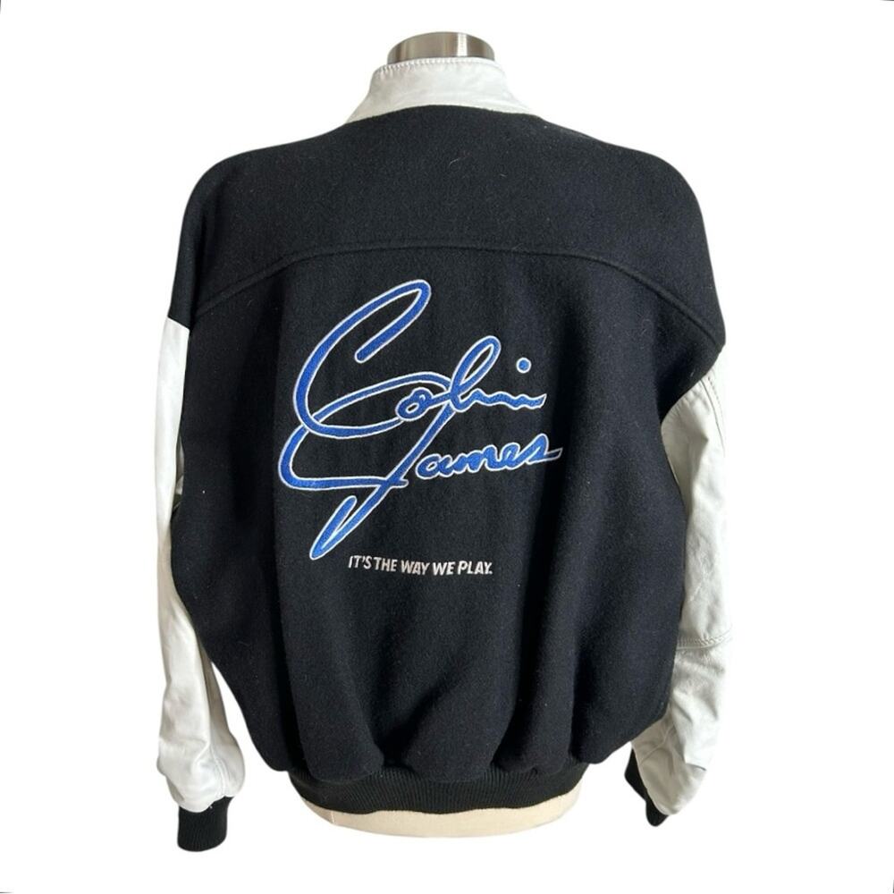 Labatt's Blue Colin James Vintage Cactus Jack Leather Wool Tour Bomber Jacket